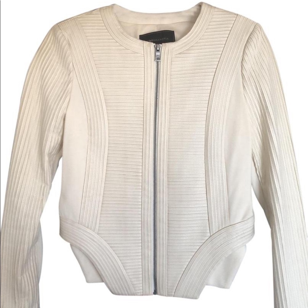 💥BCBG Off white motorcycle jacket